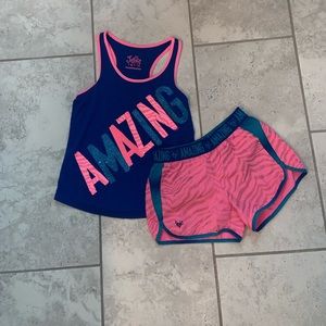 GIRL’S JUSTICE TANK/SHORTS OUTFIT